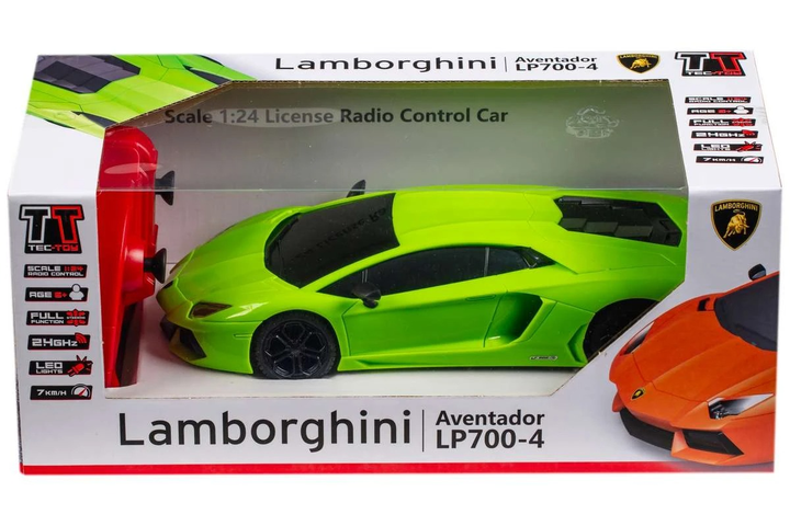 Samochód zdalnie sterowany Tec-Toy Lamborghini Aventador LP 700-4 Green (5700134713306) - obraz 1