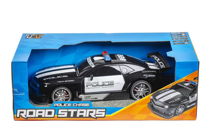 Samochód zdalnie sterowany Tec-Toy Police Chase Black (5700134714020) - obraz 1