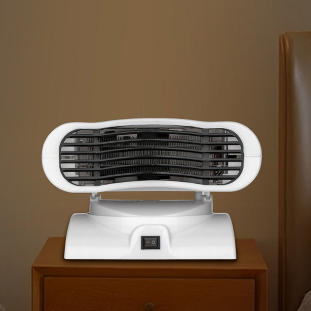 Тепловентилятор поворотный 90° RAF Fan Heater 2000W до 22 кв.м Обогреватель электрический, 3 режима Белый - изображение 8