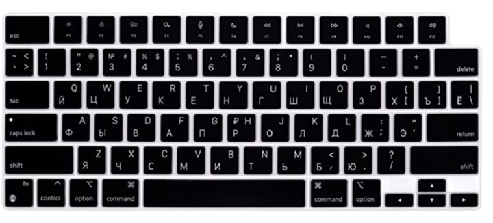 Накладка силікон на клавіатуру для Apple MacBook Pro 16" A2485 (2021) USA (013282) (black) - Фото 2 Накладка силікон на клавіатуру для Apple MacBook Pro 16" A2485 (2021) USA (013282) (black) - зображення 2