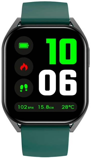 Смарт-годинник Canyon Chatter SW-58 BT-CALL Black Green (CNS-SW58BG) - зображення 2