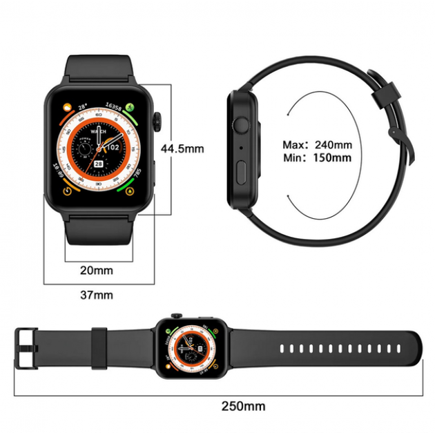 Смарт годинник Blackview R30 Pro Black (R-3168) - зображення 6