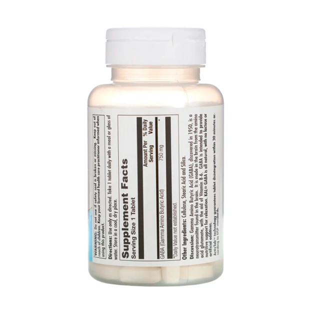 ГАМК добавка KAL GABA, 750 mg, 90 табл. - Фото 2 ГАМК добавка KAL GABA, 750 mg, 90 табл. - изображение 2