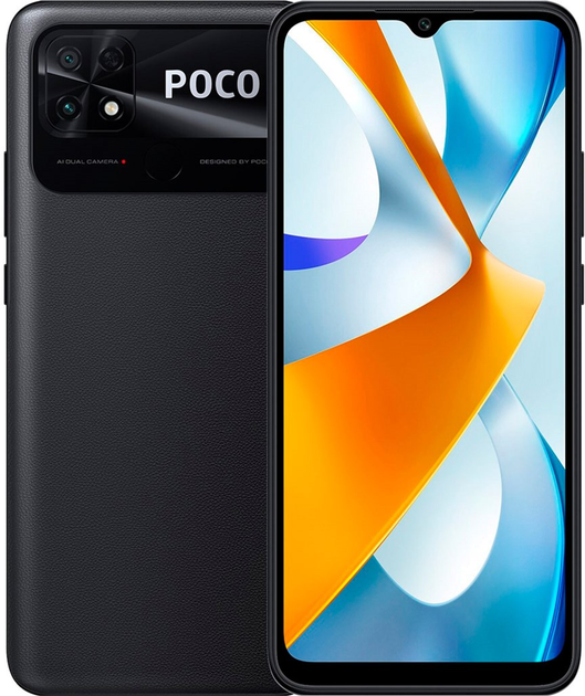 Smartfon Poco C40 4/64GB Power Black (MZB0B48EU) - obraz 1