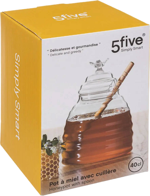 Słoik do przechowywania miodu 5five Simply Smart szklany (3560239720812) - obraz 3