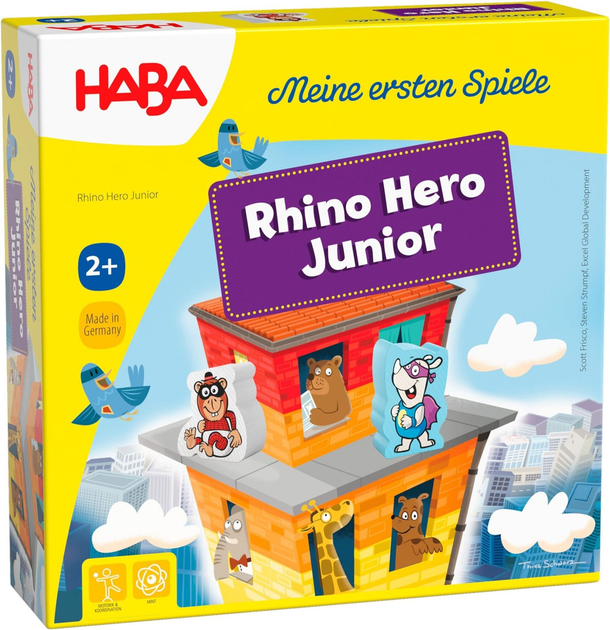 Gra planszowa Haba Moje pierwsze gry Rhino Hero Junior (4010168254432) - obraz 1