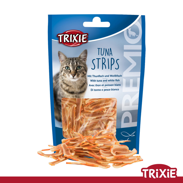 Лакомство для кошек Trixie 42746 Tuna Strips полоски тунца 20г (TX-42746) 4011905427461 - изображение 1