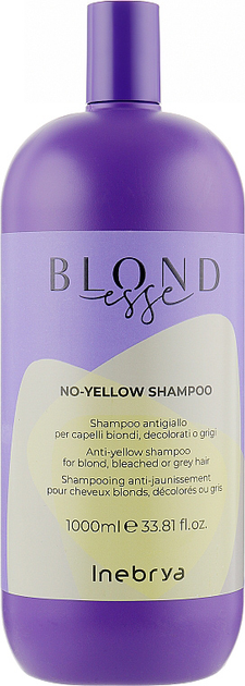 Акція на Шампунь нейтралізуючий жовтий колір Inebrya Blondesse No-Yellow Shampoo 1 л від Rozetka