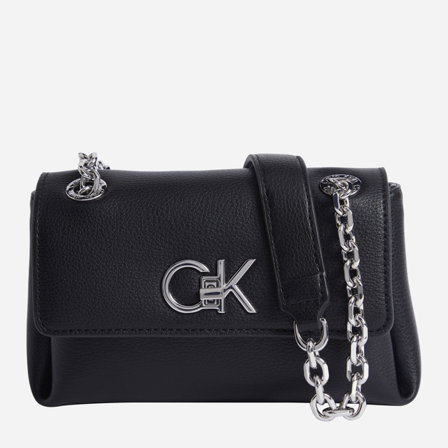 Сумка крос-боді жіноча зі штучної шкіри маленька Calvin Klein CKRK60K612546BEH Чорна (8720639574612) - зображення 1