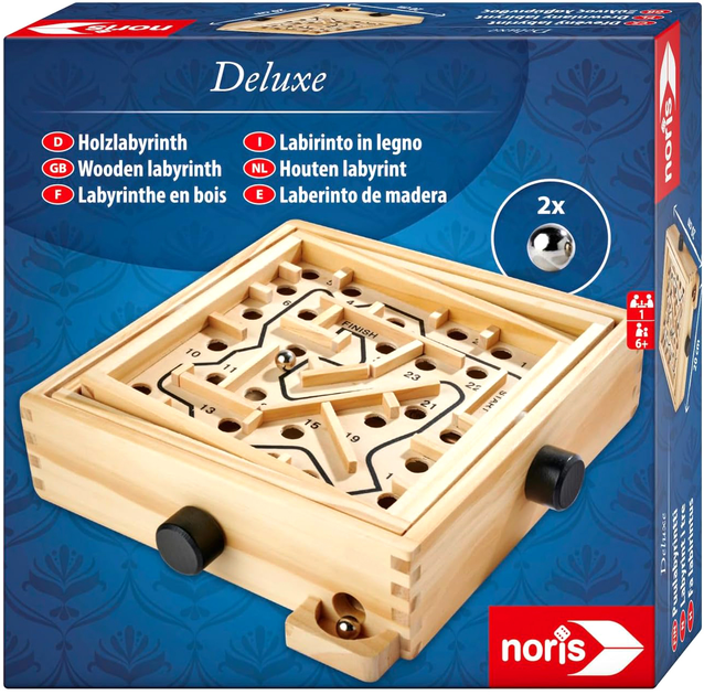 Настільна гра Noris Deluxe Wooden Labyrinth (4000826004615) - зображення 1