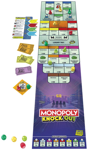 Настільна гра Hasbro Monopoly Knockout (5010996218261) - зображення 4