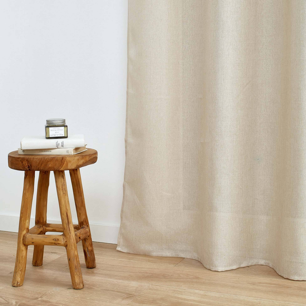 Zasłona Douceur d'intérieur Zeline na przelotkach Beżowa 140 x 260 cm (3574386122825) - obraz 4