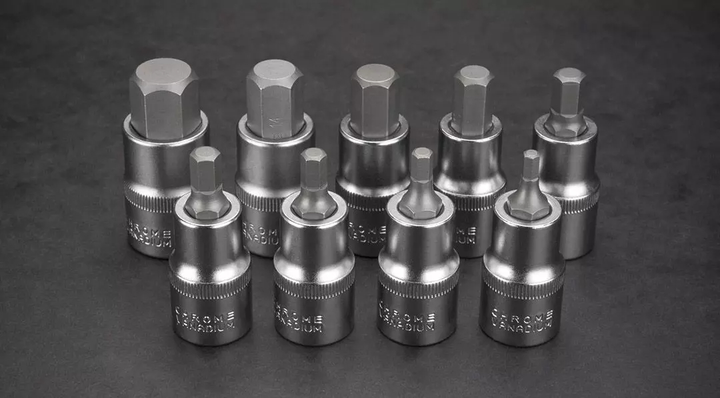 Zestaw końcówek sześciokątnych na nasadce NEO Tools 55 mm 9 szt 08-705 (5907558409253) - obraz 4