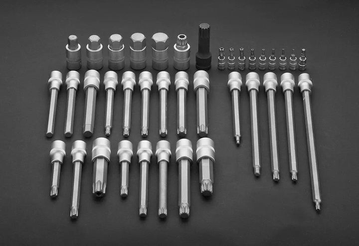 Набір насадок NEO Tools Torx 1/2" 38 шт 08-710 (5907558417104) - зображення 4