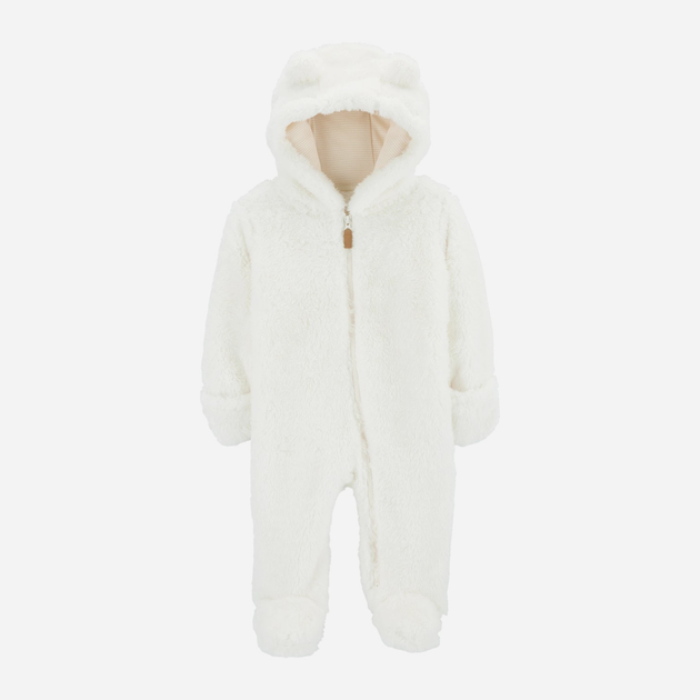 Детский демисезонный сплошной комбинезон для новорожденных Carter's 1R563010 69-72 см Молочный (195862709779) - изображение 1