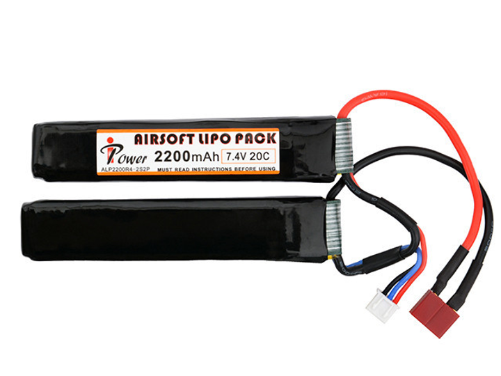 Акумулятор Li-Po 2200mAh 7,4V 20C — Deans [IPower] (для страйкбола) - зображення 1