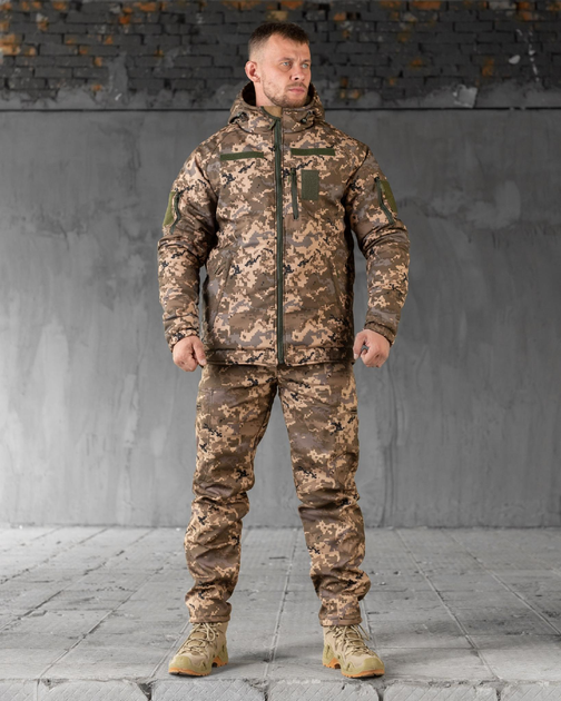 Тактичний зимовий костюм SoftShell 2XL піксель (89501) - зображення 2