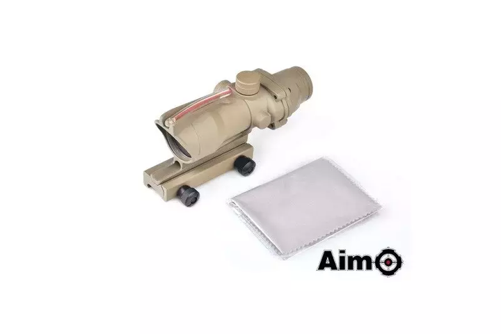 Коллиматорный прицел ACOG (с оптическим волокном) — tan [AIM-O] (для страйкбола) - изображение 7