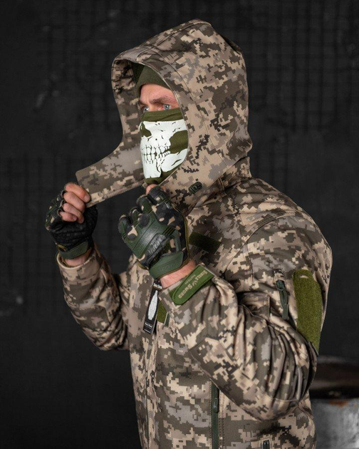 Тактический зимний костюм Single Sword SoftShell двойной флис XL пиксель (83264) - изображение 4
