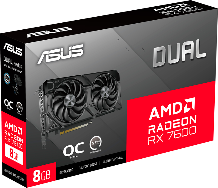 Відеокарта Asus PCI-Ex Radeon RX 7600 Dual EVO OC Edition 8GB GDDR6 (128bit) (2715/18000) (HDMI, 3 x DisplayPort) (DUAL-RX7600-O8G-EVO) - зображення 13