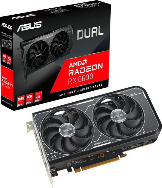 Відеокарта Asus PCI-Ex Radeon RX 6600 Dual V3 8GB GDDR6 (128bit) (2491/14000) (HDMI, 3 x DisplayPort) (DUAL-RX6600-8G-V3) - зображення 13