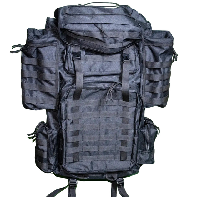 Тактический рюкзак Kirasa KI952 70L Cordura 1000D MOLLE Black - изображение 2