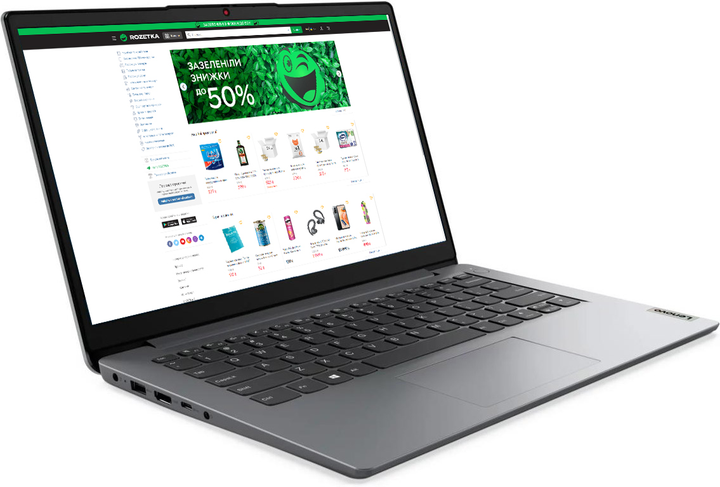 Ноутбук Lenovo IdeaPad 1 14IGL7 (82V6009QRA) Cloud Grey – фото, відгуки ...