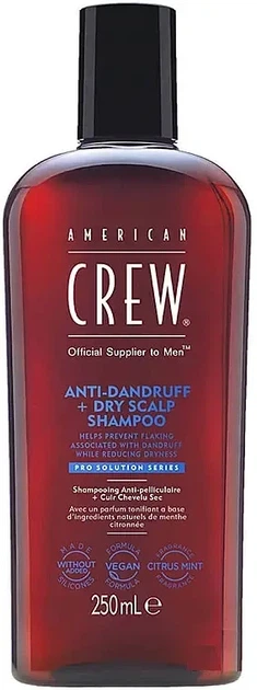 Шампунь проти лупи American Crew Anti Dandruff + Dry Scalp 250 мл - Фото 1 Шампунь проти лупи American Crew Anti Dandruff + Dry Scalp 250 мл - зображення 1