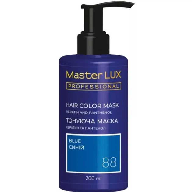 Маска тонуюча для волосся Master LUX professional Синій 200 мл - Фото 1 Маска тонуюча для волосся Master LUX professional Синій 200 мл - зображення 1