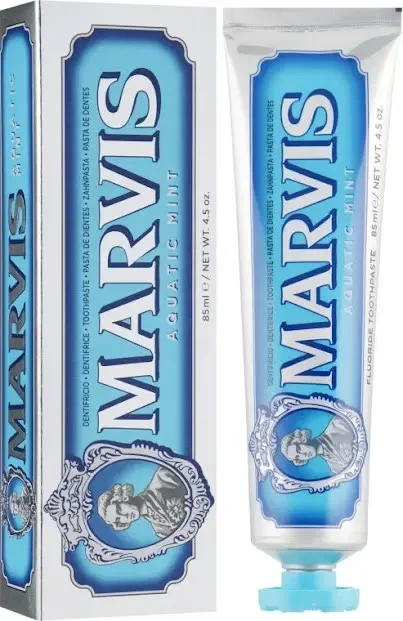 Зубная паста Морская Мята Marvis Aquatic Mint 85 мл - Фото 2 Зубная паста Морская Мята Marvis Aquatic Mint 85 мл - изображение 2