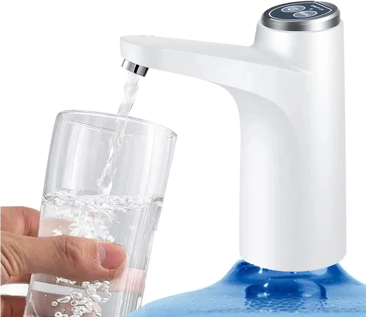 Електрическая автоматическая помпа для воды на бутыль баклажку Aqua Pump диспенсер насос электропомпа бутилированной воды с встроеным акамулятором Белая - Фото 5 Електрическая автоматическая помпа для воды на бутыль баклажку Aqua Pump диспенсер насос электропомпа бутилированной воды с встроеным акамулятором Белая - изображение 5