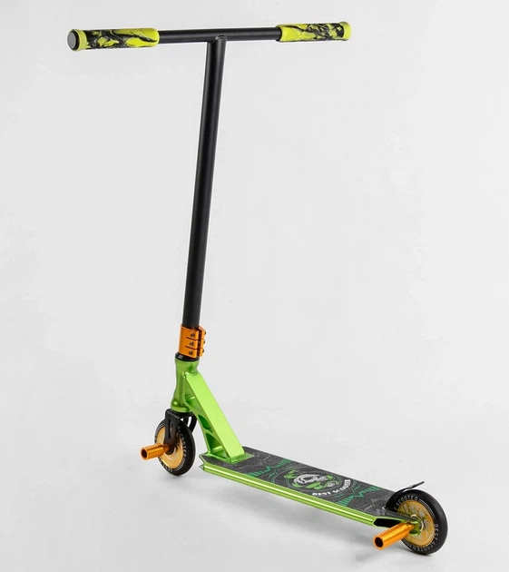 Самокат трюковий 85784 Best Scooter HIC-система, ПЕГІ, алюмінієвий диск та дека, АНОДОВАНЕ фарбування, колеса PU, d=110мм, ширина керма - 60 см - Фото 4 Самокат трюковий 85784 Best Scooter HIC-система, ПЕГІ, алюмінієвий диск та дека, АНОДОВАНЕ фарбування, колеса PU, d=110мм, ширина керма - 60 см - зображення 4