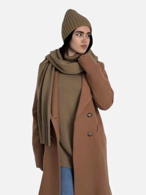 Шарф женский ARTKNIT Sofia Wool 38229 Ореховый (4823093427631) - изображение 3
