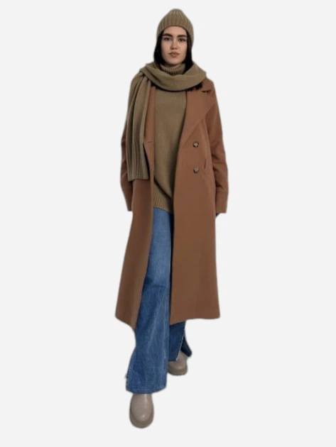 Шарф женский ARTKNIT Sofia Wool 38229 Ореховый (4823093427631) - изображение 4