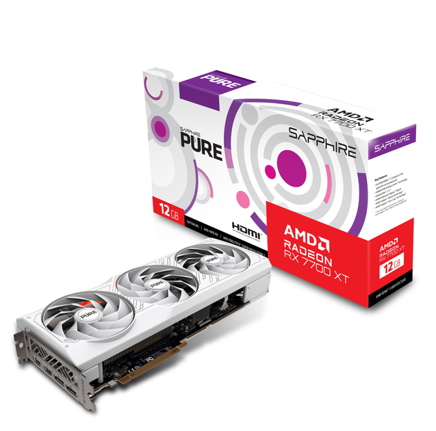 Відеокарта Sapphire Radeon RX 7700 XT 12GB GDDR6 PURE GAMING OC (11335-03-20G) - изображение 2