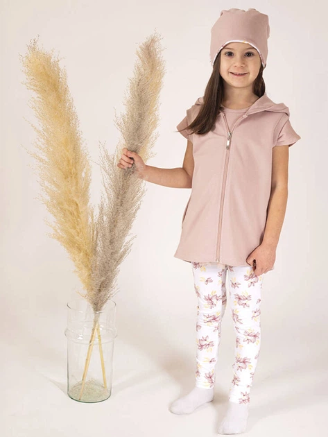 Czapka dziecięca dla dziewczynki przejściowa Nicol 203268 116-122 cm Beżowa (5905601026273) - obraz 2