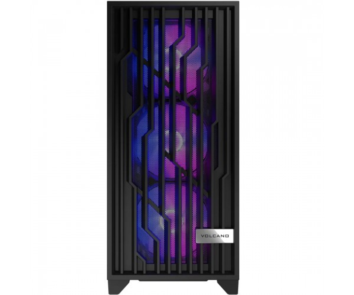 Корпус Modecom VOLCANO PERUN APEX ARGB MIDI BLACK 4x140mm fans USB 3.0x2+TYPE-C без БЖ ATX - изображение 2