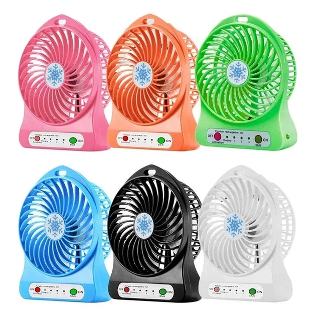 Портативный USB мини-вентилятор с аккумулятором Portable Mini Fan (настольный) - изображение 3