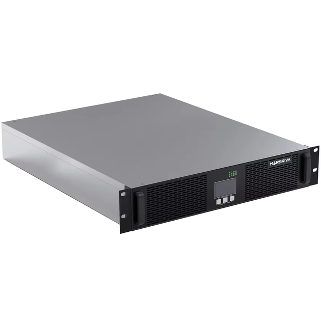 Источник бесперебойного питания Marsriva MR-US1KRT 1кВА/1кВт RM Smart Online UPS 1kVA 2x12V/9Ah (MR-US1KRT) - изображение 2