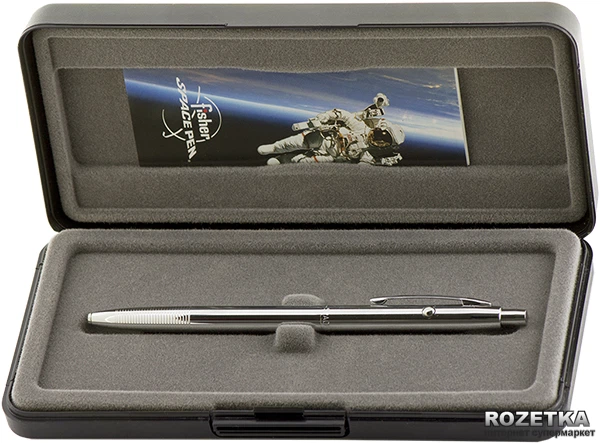【新品　ケース入り】fisher SPACE PEN Ручка шариковая Fisher Space Pen Шаттл Черная 0.7 мм Хромированный