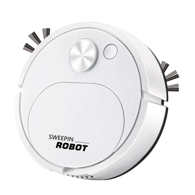 Робот пылесос на аккумуляторе SWEEPING ROBOT мощный Белый - Фото 6 Робот пылесос на аккумуляторе SWEEPING ROBOT мощный Белый - изображение 6