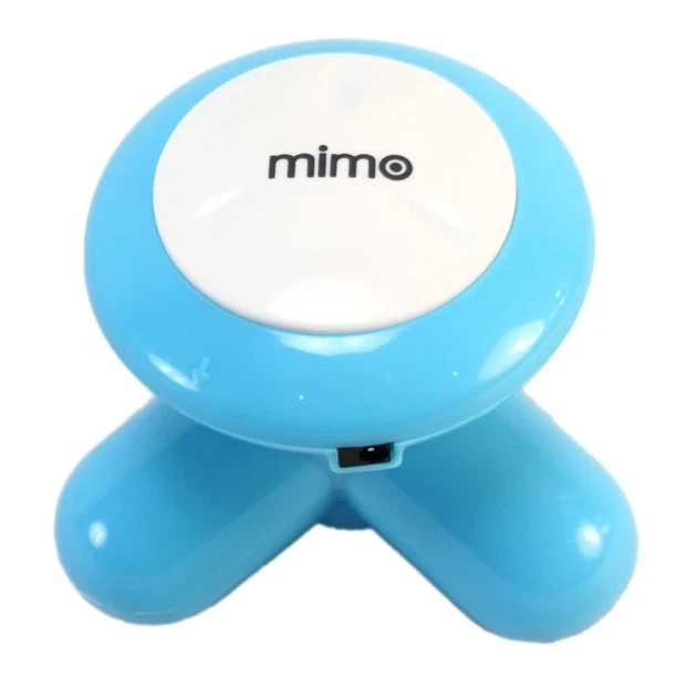Мультифункциональный мини ручной массажер вибромассажер Mimo Usb голубой - изображение 3