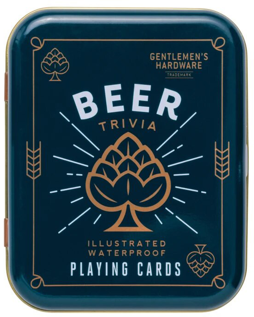 Karty do gry Gentlemen's Hardware Beer Trivia w puszce Dwustronne 54 karty (0840214804861) - obraz 4