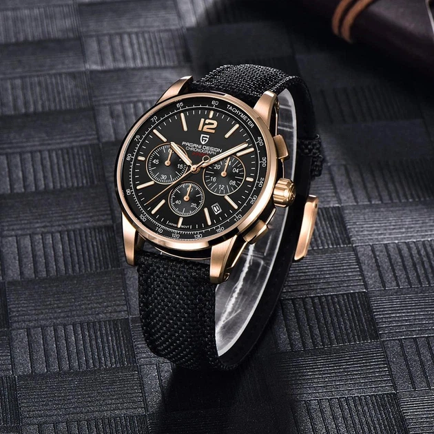 Мужские часы Pagani Design YS008 Rose Gold-Brown - изображение 4
