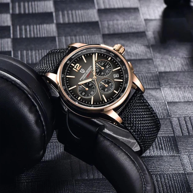 Мужские часы Pagani Design YS008 Rose Gold-Brown - изображение 8