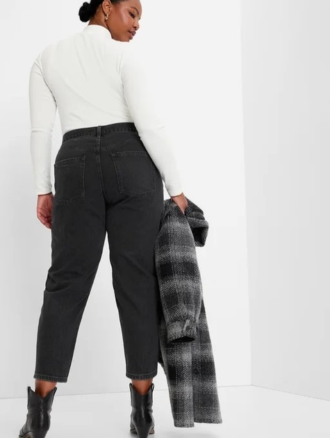 Джинси Mom's жіночі GAP 406726-00 27 Чорні (1200112058985) - зображення 4
