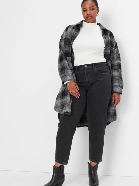 Jeansy mom fit damskie GAP 406726-00 30 Czarne (1200112059197) - obraz 3