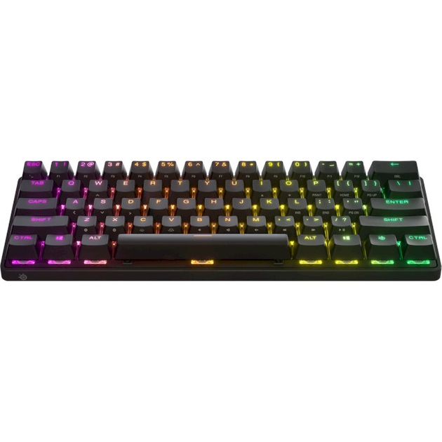 Клавіатура ігрова механічна SteelSeries Apex Pro Mini Wireless Bluetooth з підсвічуванням Чорний (64842) - зображення 1