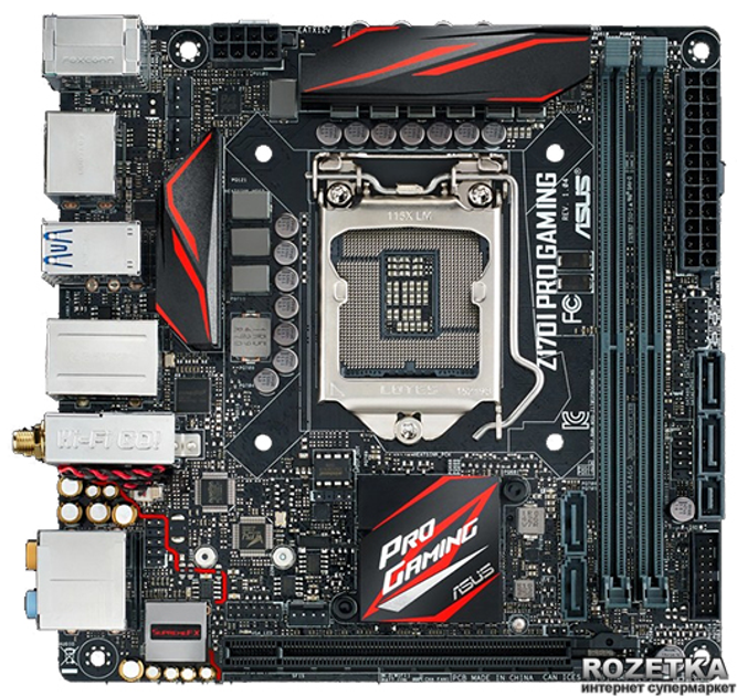 Материнская плата Asus Z170I Pro Gaming (s1151, Intel Z170, PCI-Ex16 ...