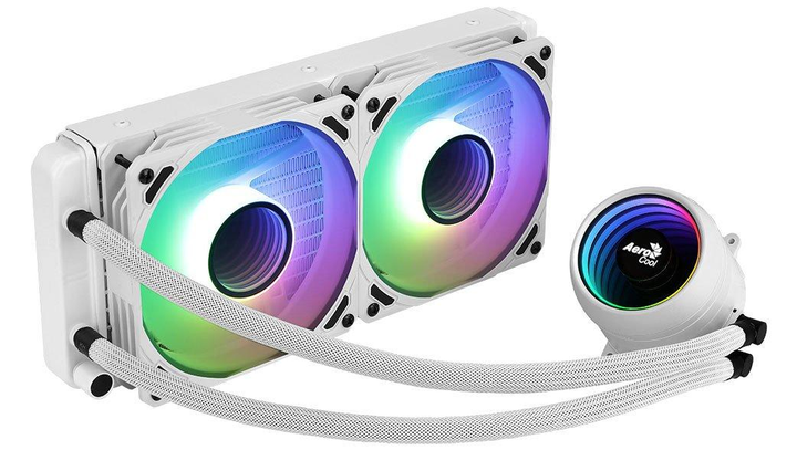 Система водяного охолодження AeroCool Mirage L240 WH 4879 - изображение 1